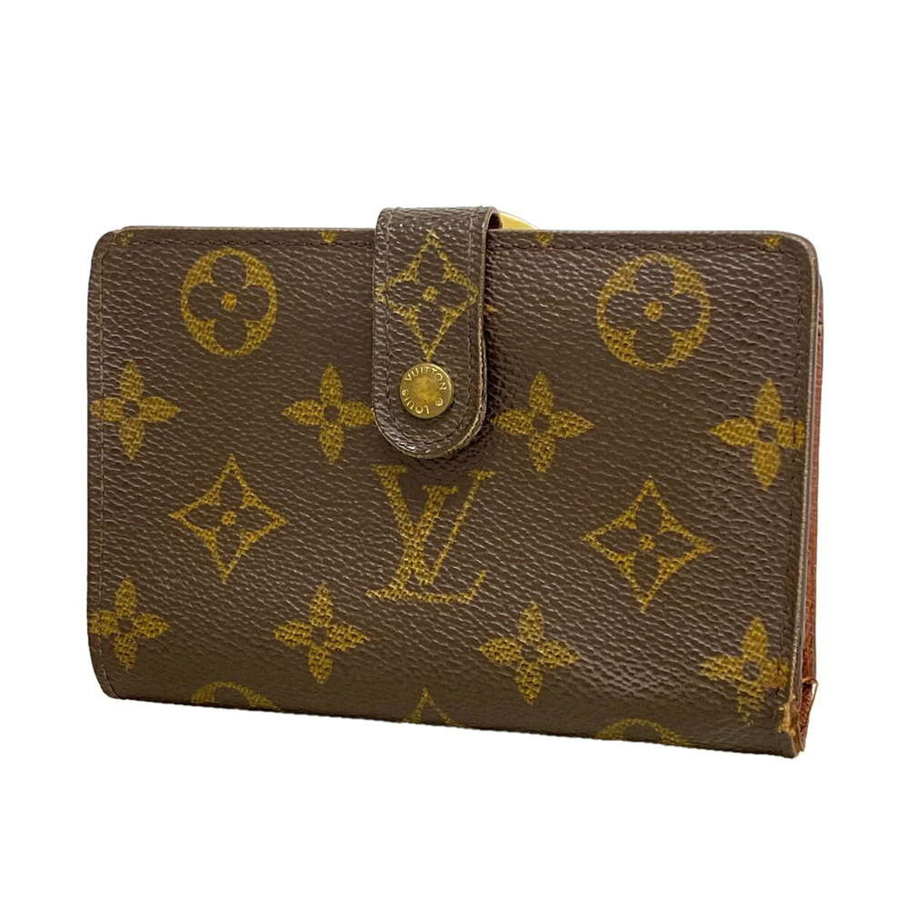 Louis Vuitton Monogram Portemonnaie Viennois Wallet M61663 Brown Women's P355...